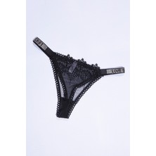 Tılsım Lingerie Love Secret Taş Askılı Brode Yarı Dolgulu Sütyen Takım