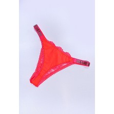 Tılsım Lingerie Neon Oranj Love Secret Taşlı Mikro Dolgulu Sütyen Takım 251