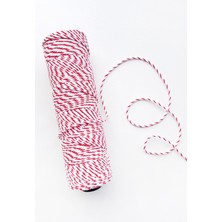 Emtory Home Kırmızı Beyaz Paketleme Ipi 5 Metre Baby Shower