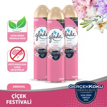 Glade Aerosol Oda Kokusu Çiçek Festivali 3 'lü Set