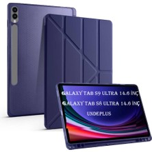MobaxAksesuar Samsung Galaxy Tab S10/S9/S8 Ultra 14.6inç Kılıf Kalem Bölmeli Trifolding Case X900-10-20