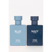 DeFacto Navy & Blue 2'li Set Erkek Parfüm 50 ml C1790AXNS
