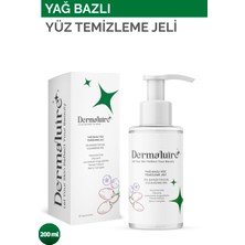 Dermaluire Yüz ve Makyaj Temizleme Yağı, Yüz ve Vücut Temizleyici ( Niasinamid, Gliserin, Lavanta Özü ) 200 ml