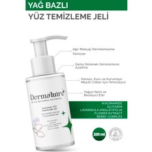 Dermaluire Yüz ve Makyaj Temizleme Yağı, Yüz ve Vücut Temizleyici ( Niasinamid, Gliserin, Lavanta Özü ) 200 ml