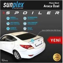 Sunplex Hyundai Accent Blue Bagaj Üstü Spoiler Piano Black