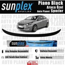 Sunplex Hyundai Accent Blue Bagaj Üstü Spoiler Piano Black