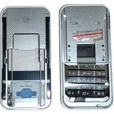 OEM Samsung F250 Kasa Samsung Galaxy F250 Uyumlu Gri Renk Orta Kasa Ön Arka Kapak Tuş Takımı