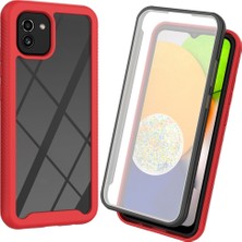 Seashell Digital Samsung Galaxy A03 (164.2 x 75.9 x 9.1mm) Için 3'ü 1 Arada Hibrit Telefon Kasası, Pet Ekran Koruyucusu ile Tam Kaplama Çıkarılabilir Şok Emme Telefon Kapağı (Yurt Dışından)