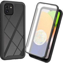 Seashell Digital Samsung Galaxy A03 (164.2 x 75.9 x 9.1mm) Için 3'ü 1 Arada Hibrit Telefon Kasası, Pet Ekran Koruyucu-Siyah ile Tam Kaplama Çıkarılabilir Şok Emme Telefon Kapağı (Yurt Dışından)