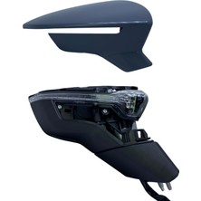 Spj Dış Dikiz Aynası Seat Leon 2013-2020 Elektrikli, Isıtmalı, Sinyalli, Manuel Katlanır, Astarlı Kapak, 6 Pin