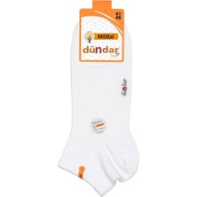 Dündar Plus Erkek Modal Dikişsiz Koku Yapmaz Patik Beyaz 12'li 6838