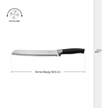 Karaca Helios Ekmek Bıçağı Black 32 cm