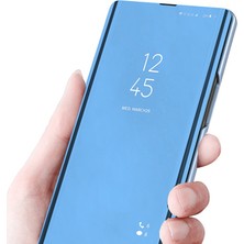 Seashell Digital Samsung Galaxy A13 Için 4g Akıllı Görünüm Pencere Flip Cover Pu Deri Electoplate Stand Ayna Kitaplık (Yurt Dışından)