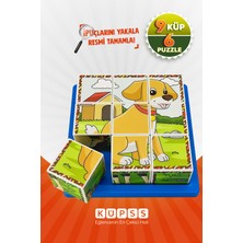 Küpss Çiftlik Hayvanları Yapboz - 9 Küp 6 Puzzle