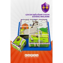 Küpss Çiftlik Hayvanları Yapboz - 9 Küp 6 Puzzle