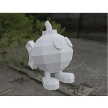 Internos Design Super Marıo - Bob Omb Figür - Low Poly