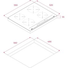 Teka Ibc 64100 Sss Bk Indüksiyonlu Ankastre Ocak