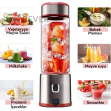 Rever 450ML Şarjlı Kişisel Blender Taşınabilir Smoothies Shake'n Cook & Eat