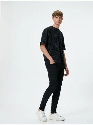 Koton 4SAM40232ND Trousers Koton Erkek Jean Pantolon Siyah
