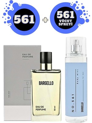 Bargello 561 Edp Fresh 50 ml Erkek Kokusu + NO:561 210 ml Body Mist Vücut Spreyi