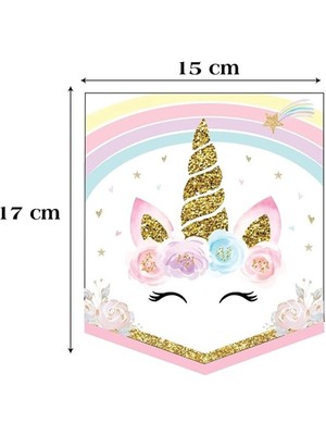 Le Mabelle Unicorn Detaylı Pembe Iyi Ki Doğdun Banner