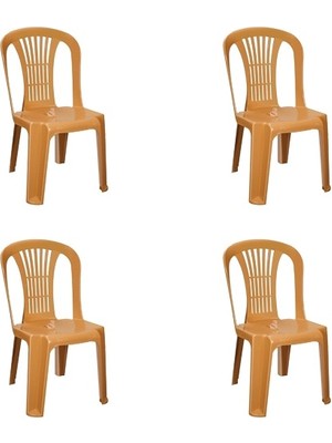 Mobilya Sarayı 4'lü Plastik Bahçe Balkon Sandalyesi