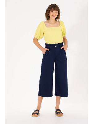 U.S. Polo Assn. Kadın Lacivert Pantolon (Kanvas-Chino) 50263180-VR033