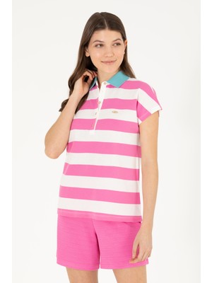 U.S. Polo Assn. Kadın Pembe Tişört 50263969-VR041