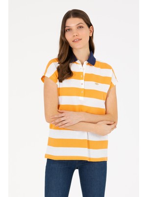 U.S. Polo Assn. Kadın Turuncu Tişört 50263969-VR051
