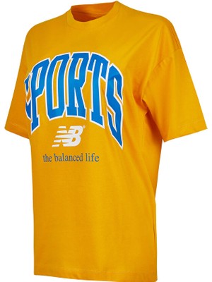 New Balance WNT3305 Sarı Kadın Tişört