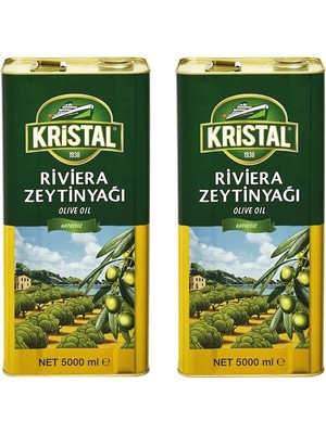 Kristal Riviera Zeytinyağı Teneke 2 x 5 Lt