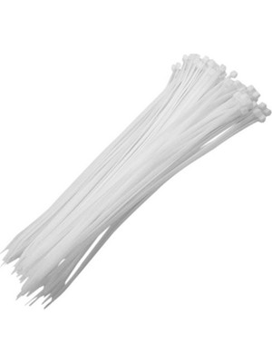 Pemsan Kablo Bağı 3.6X300 mm Paket 100 Adet Beyaz Pemsan
