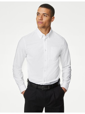 Marks & Spencer Regular Fit Uzun Kollu Oxford Gömlek