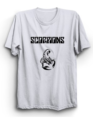 The Fame Scorpions, Classic Logo, Rock Metal Müzik Grubu Tişört