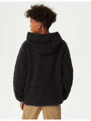 Marks & Spencer Kapüşonlu Borg Sweatshirt