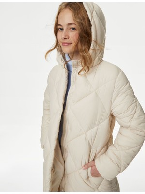 Marks & Spencer Stormwear™ Kapüşonlu Puffer Şişme Mont