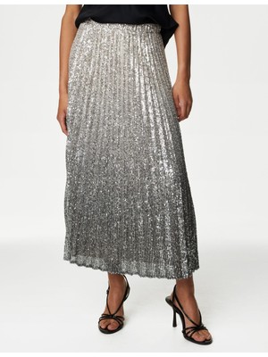 Marks & Spencer Payetli Midi Etek