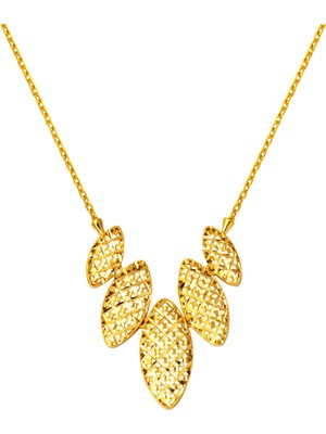 Bilezikci Zambaklar 22 Ayar Zincirli Altın Kolye