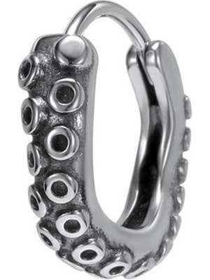 NorthShore Ahtapot Dokunaç Dizayn Halka Erkek 316L Çelik Küpe