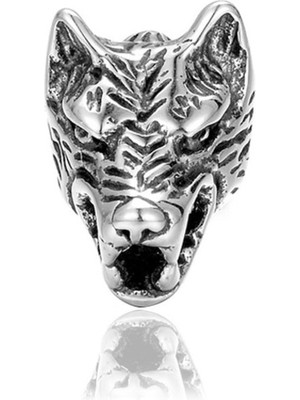 NorthShore Odin Fenrir Iskandinav Kurt Çivi Model Nordik 316L Çelik Unisex Küpe