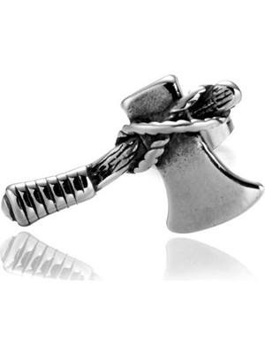 NorthShore Savaşçı Balta Çivi Model 316L Çelik Erkek Küpe