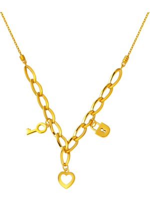 Bilezikci Pandora Charmlı 22 Ayar Altın Kolye