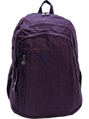 Baginn  Klinkır Bayan Sırt Çantası Büyük Boy Yağmur Geçirmez Hafif Kumaş Çok Cepli Kadın Okul Sırt Çantası 45 cm