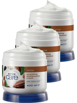 Avon Kakao Yağı Yüz, El ve Vücut Kremi 400 Ml. Üçlü Set