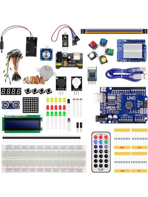 Arduino UNO R3 Full Başlangıç Seti 165 Parça (E-Kitap Hediyeli)