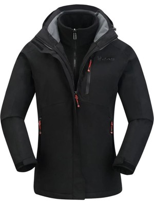 2AS Sparkle 3in1 Kadın Ceket Siyah 2ASSP010422SYH001