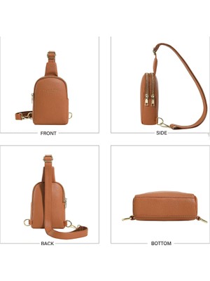 Luoxg Pembe Özelleştirmek Kadın Crossbody Deri Su Geçirmez Telefon Deri Tek Kollu Çanta Yeni Moda Küçük Messenger Göğüs Çantası Logo ile (Yurt Dışından)