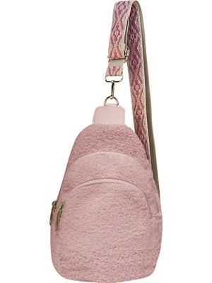 Luoxg Sarı Yeni Varış Kadın Kızlar Sherpa Göğüs Çanta Retro Moda Sonbahar Kış Açık Spor Rahat Kadınlar Için Crossbody Çanta (Yurt Dışından)