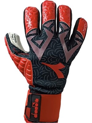 Diadora Supergrip Finger 2 Kaleci Eldiveni Siyah-Kırmızı DG-301