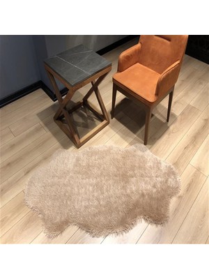 Eliana Home Tüy Dökmez Tavşan Tüyü Post Halı Camel